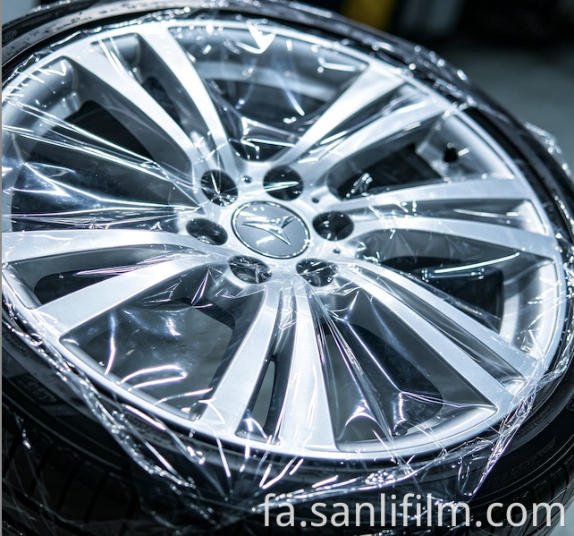 wheel protective film